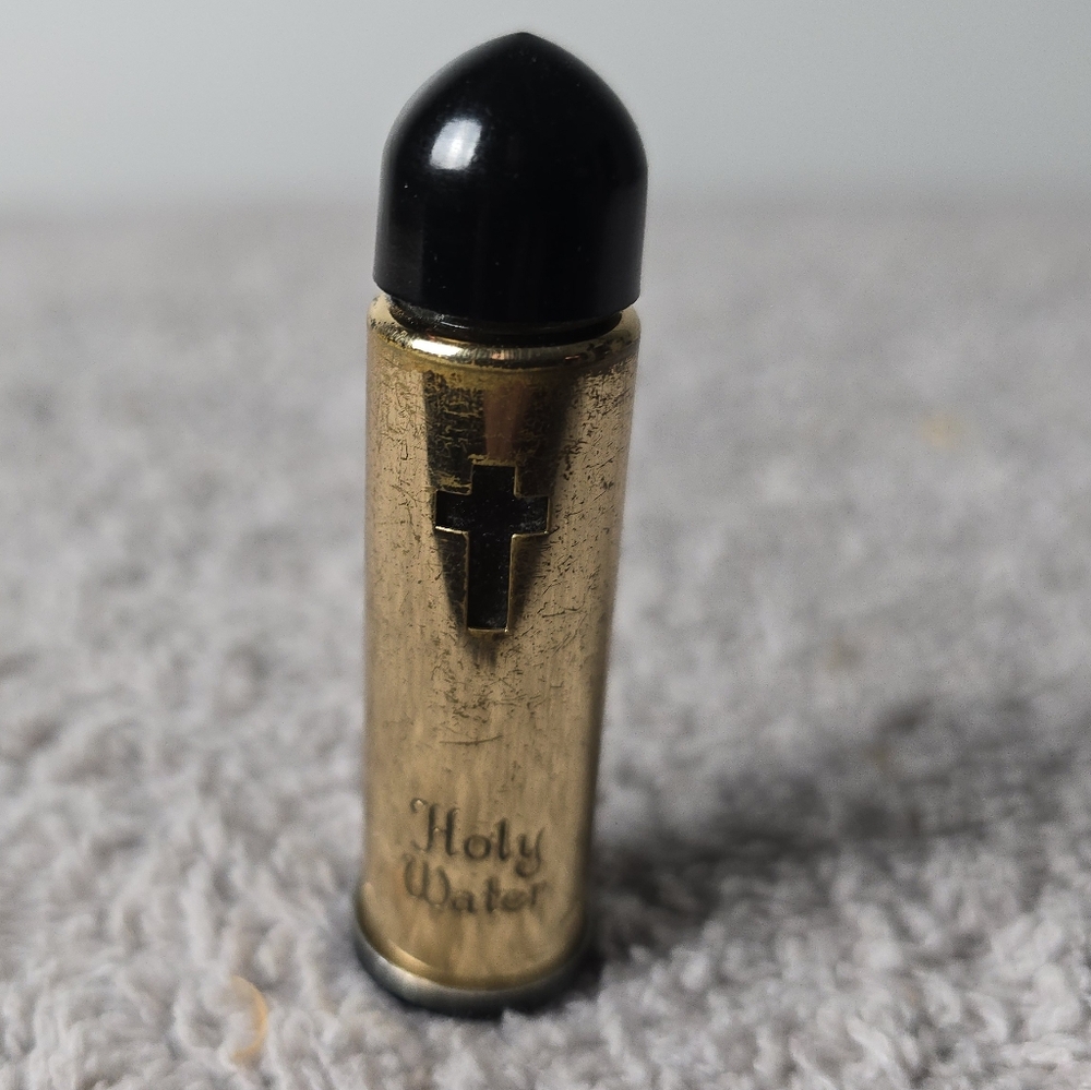 Vintage Gold and Black Holy Water Capsule by Creed Company